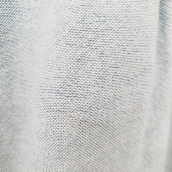 H&M Women's Sz Large Chambray Cotton Long Sleeve Button Down Regular Fit Shirt - Picture 10 of 11